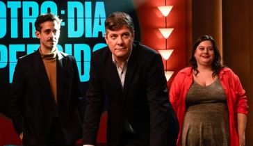 Agustín Aristarán, Mario Pergolini y Laila Roth