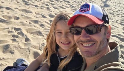 Benjamín Vicuña y su hija Magnolia