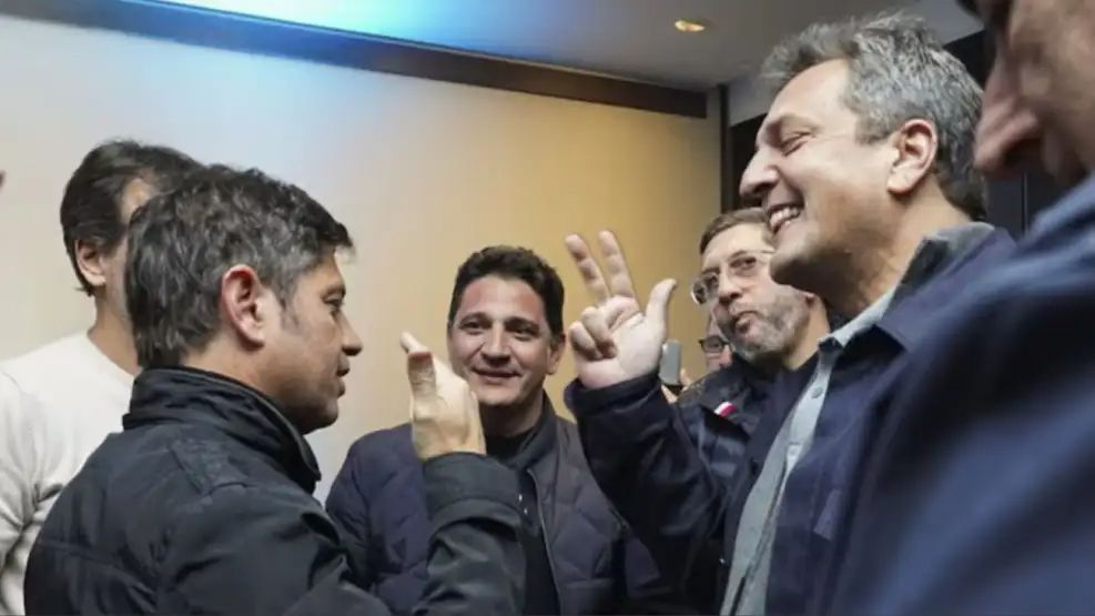 Peronismo: Kicillof y Massa.