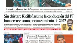 La tapa del Diario PERFIL del domingo 8 de febrero de 2026