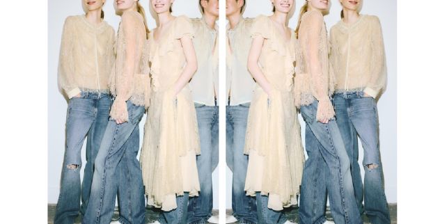 Jeans anchos que se arrastran Zara