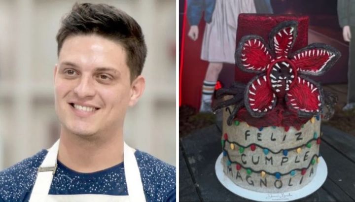 Damián Pier Basile, el ganador de Bake Off que le preparó la torta a Magnolia y se ganó fuertes críticas