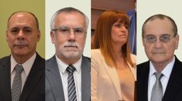Enrique Varela, Víctor del Río, Emilia Valle y Alberto Mario Modi, los jueces que avalaron la Ley de OTBN