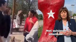 Patricia Bullrich en septiembre de 2023 en el exbarrio Emerenciano