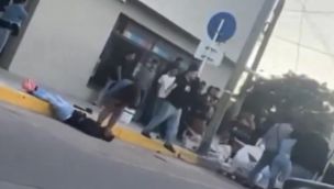 Violencia a la salida de un boliche en Batán