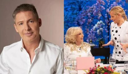 Adrián Suar, Mirtha Legrand y Jimena Monteverde