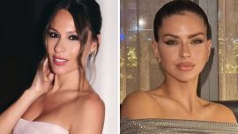 Como Pampita, la China Suárez eligió un vestido slip dress para robarse todas las miradas