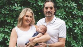 Rocío Marengo posó en exclusiva junto a Eduardo Fort y su hijo, Isidro