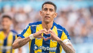 Ángel Di María jugando para Rosario Central