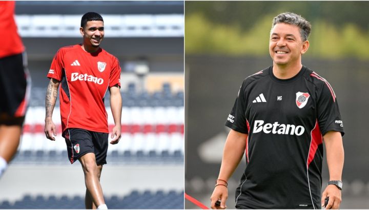 Kendry Páez y Marcelo Gallardo