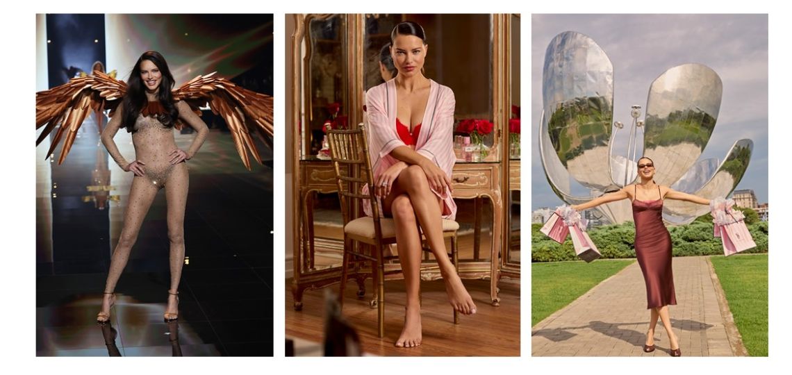 Adriana Lima recomienda lencería roja para San Valentín y habla sobre ser modelo a los 44