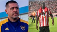 Juan Román Riquelme y Edwuin Cetré