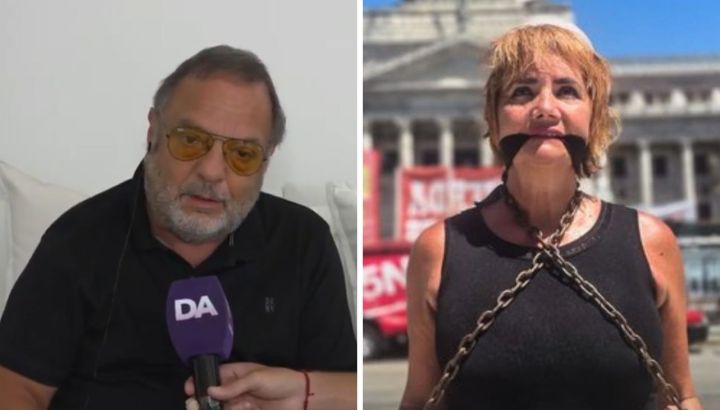 Baby Etchecopar arremetió contra Nancy Pazos por haberse encadenado frente al Congreso: "Fue una payasada"