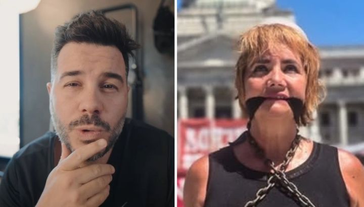 Nicolás Magaldi fue filoso con Nancy Pazos tras encadenarse frente al Congreso: "Triste imagen"