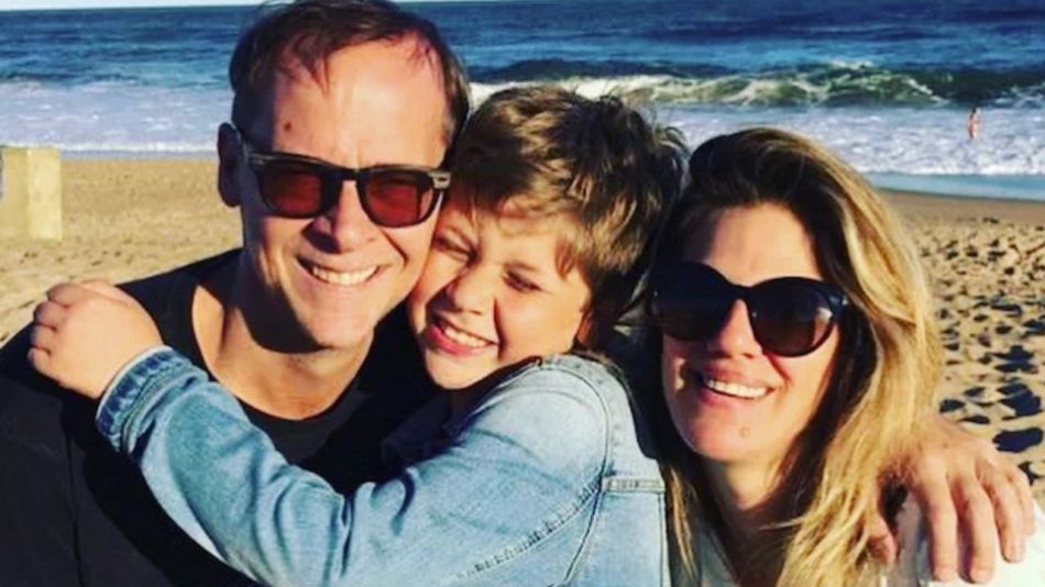 Matías Martin y Natalia Graciano con su hijo Alejo
