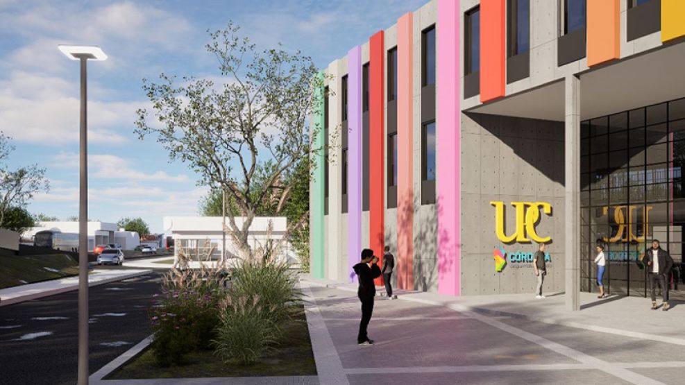 Fachada de la nueva Universidad en Villa El Libertador