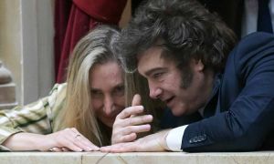 Javier Milei y Karina Milei