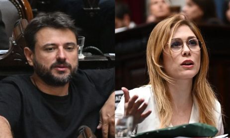 Juan Grabois y Lilia Lemoine 