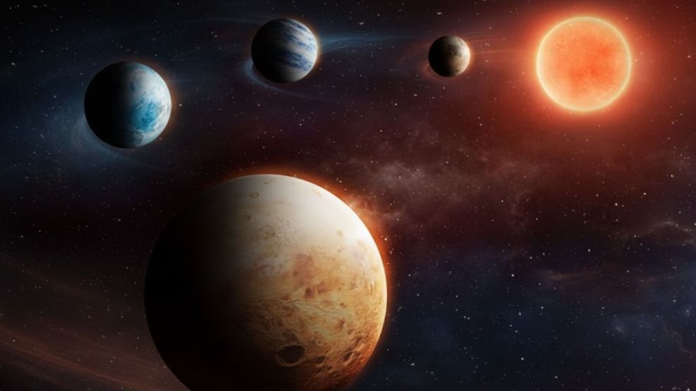 Descubren un sistema planetario al revés