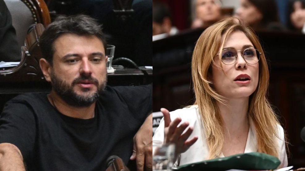 Juan Grabois y Lilia Lemoine 