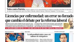 La tapa del Diario PERFIL del domingo 15 de febrero de 2026