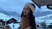 Zaira Nara desafió al frío y armó su look en plena nieve: de una bikini a un outfit invernal 