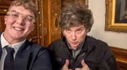 El empresario Hayden Davis, promotor de la criptomoneda $Libra, junto al presidente Javier Milei