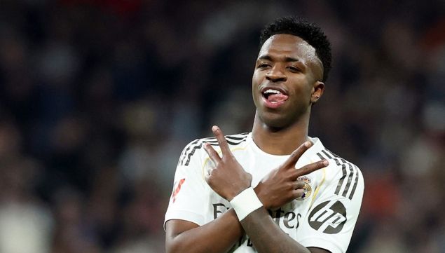 Vinicius jugando para Real Madrid