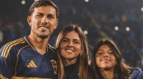 Leandro Paredes, Camila Galante y su hija Victoria