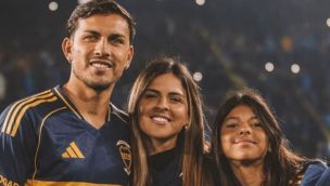 Leandro Paredes, Camila Galante y su hija Victoria