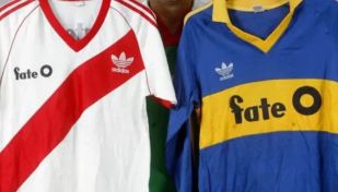 Fate en las camisetas de Boca y River