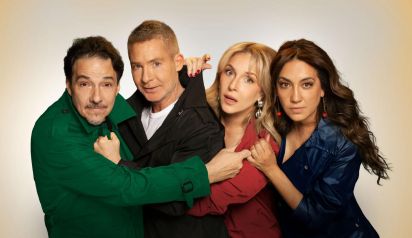 Ferrán Mirás, Adrián Suar, Carla Peterson y Lorena Vega