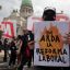 Striking workers slow down Buenos Aires with labour reform protest