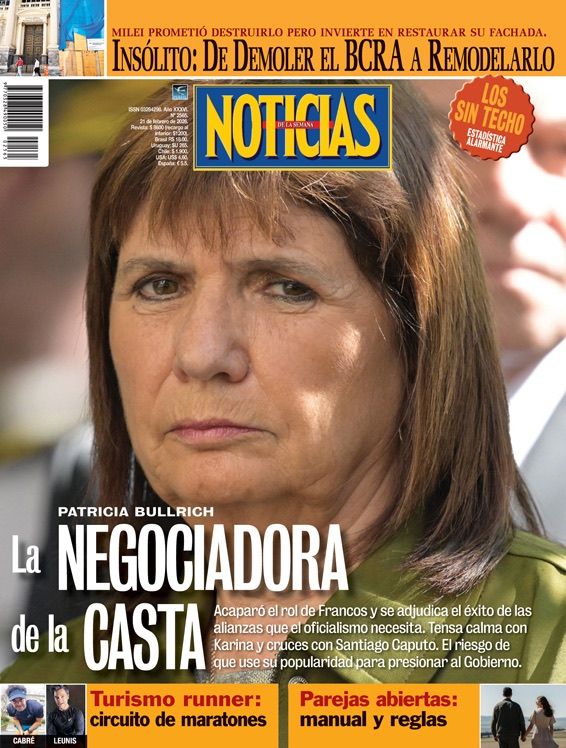La tapa de NOTICIAS | Foto:Cedoc