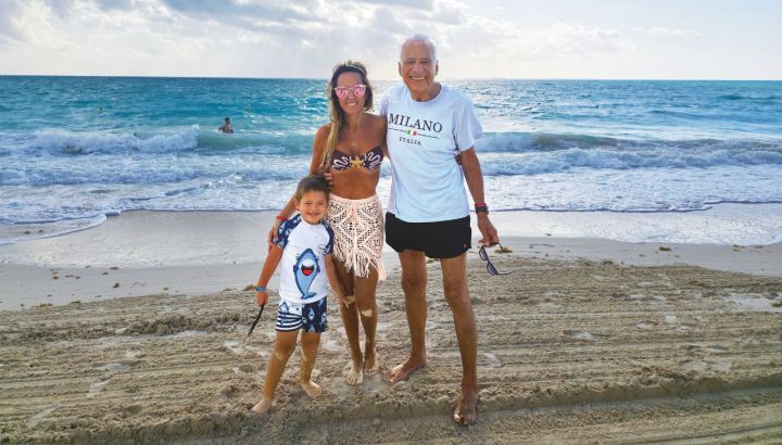 Las mejores fotos de Alberto Cormillot junto a su esposa, Estefanía, y su hijo, Emilio