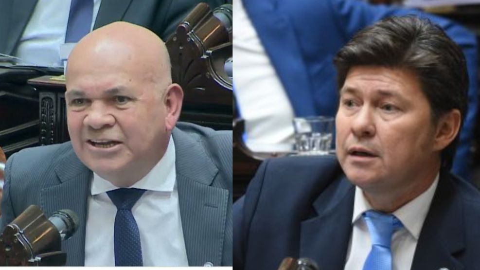 Aldo Leiva y Lisandro Almirón