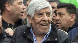 Reapareció Hugo Moyano y calificó el paro de la CGT contra la reforma laboral como "contundente"