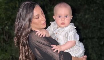 Sol Pérez y su bebé Marco