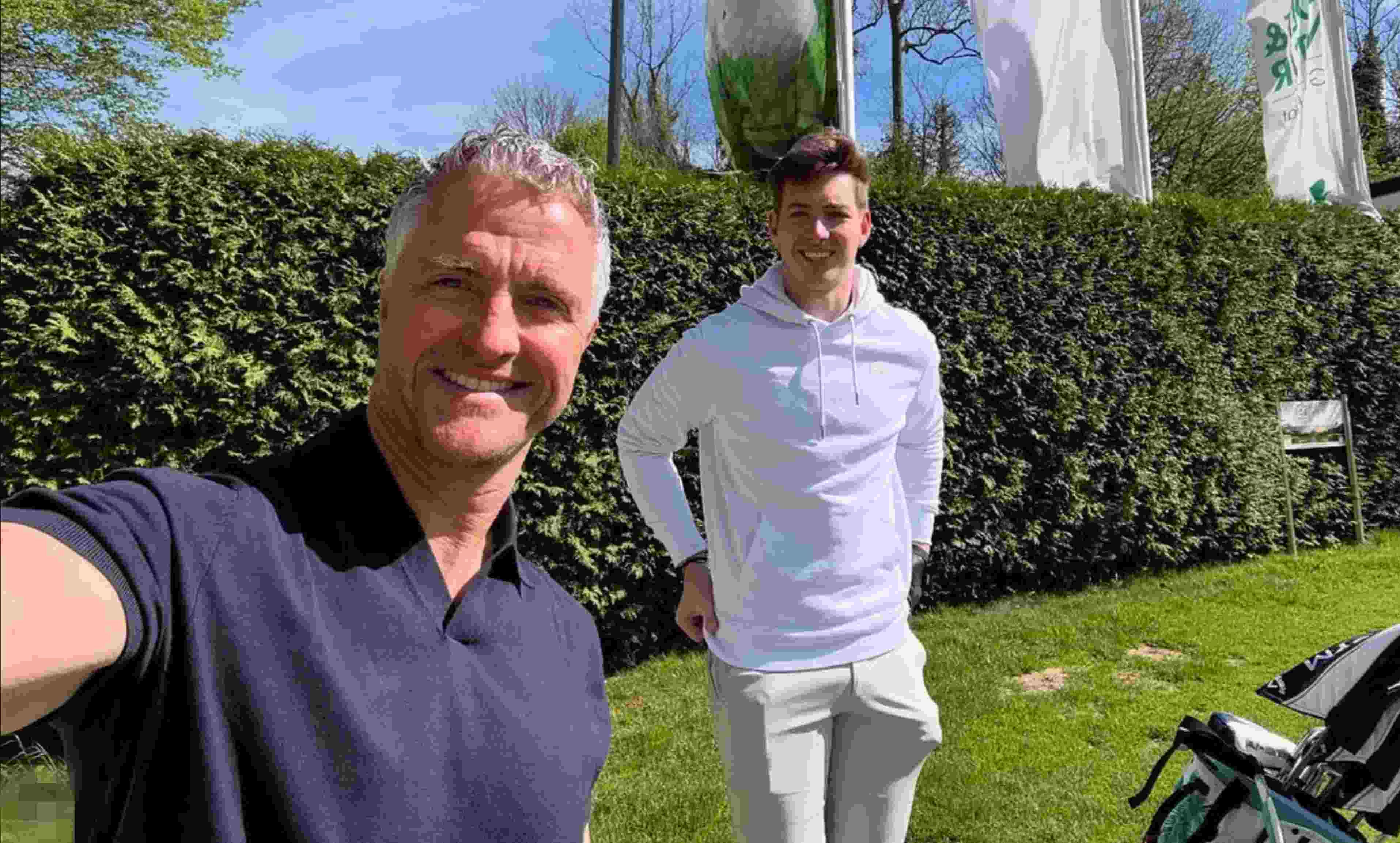 Ralph Schumacher con su hijo David Schumacher.