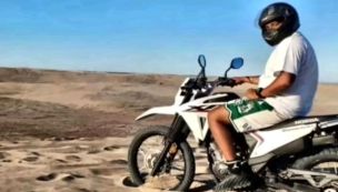 Andrés Alemán murió este sábado en Villa Gesell tras un violento accidente en moto en los médanos