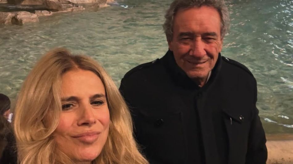 Las vacaciones de Flavia Palmiero y Luis Scalella en Roma