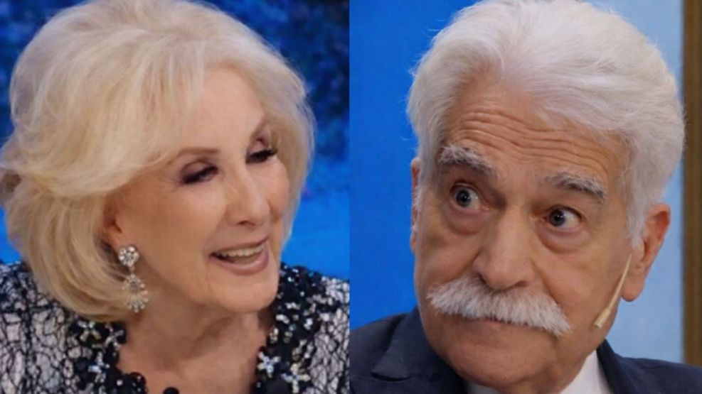 Mirtha Legrand 'beboteó' con Jorge Asís en su 'Mesaza'