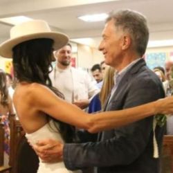 Emily Lucius y Mauricio Macri | Foto:CEDOC