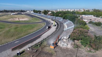 Finalizó la demolición de la tribuna 15