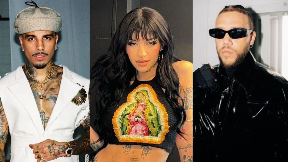 Cazzu, Rauw Alejandro y Jhayco