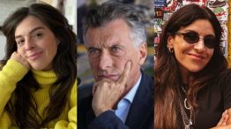 Dalma Maradona, Mauricio Macri y Gianinna Maradona