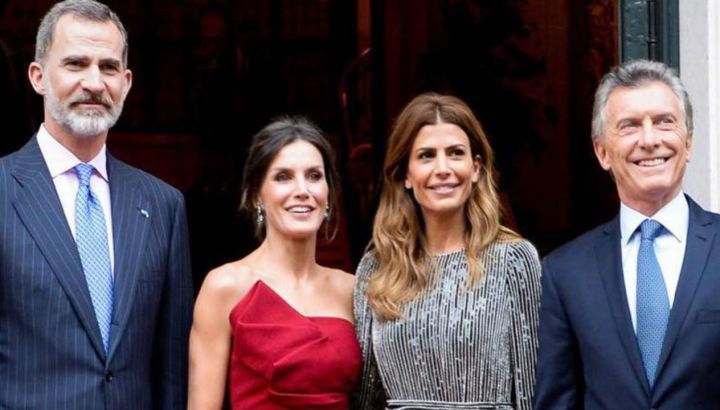 Las fotos de Juliana Awada con el rey Felipe de España