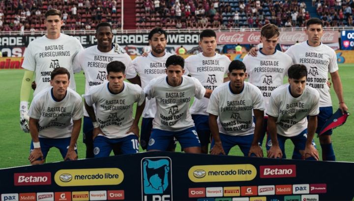 San Lorenzo con un mensaje de apoyo a AFA y sus autoridades