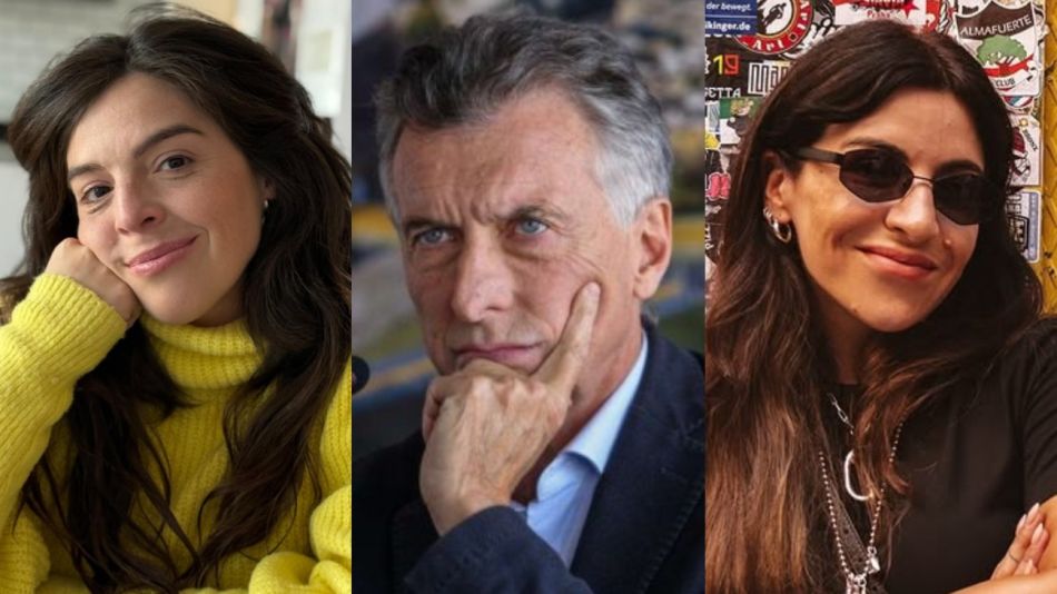 Dalma Maradona, Mauricio Macri y Gianinna Maradona