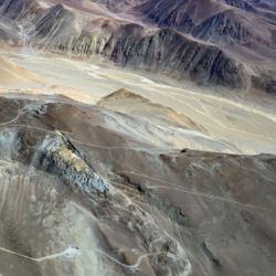 Vista aérea del Glaciar 110 Proyecto Vicuña 02. 